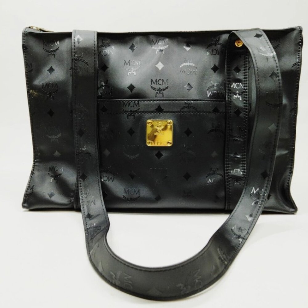 MCM Shopping Tote Bag Black
